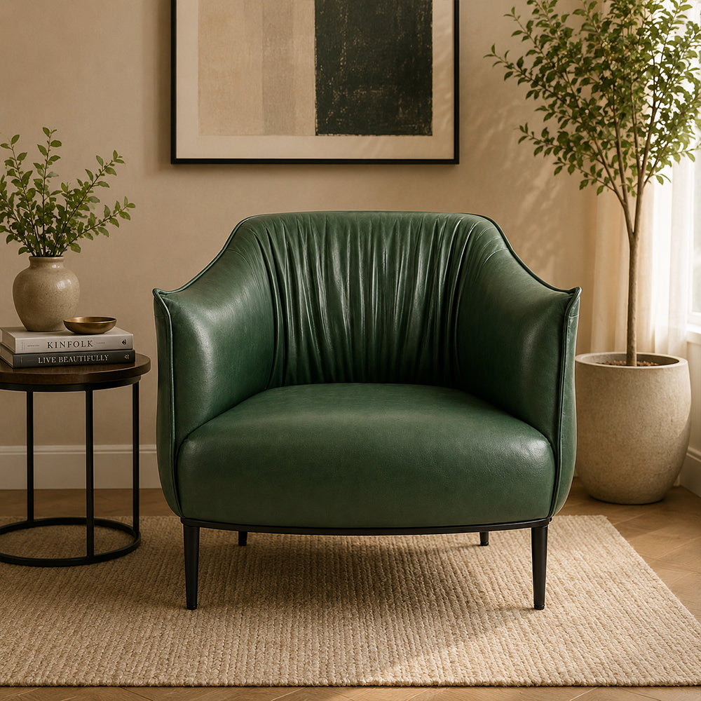 Almeda Lounge Chair| Green